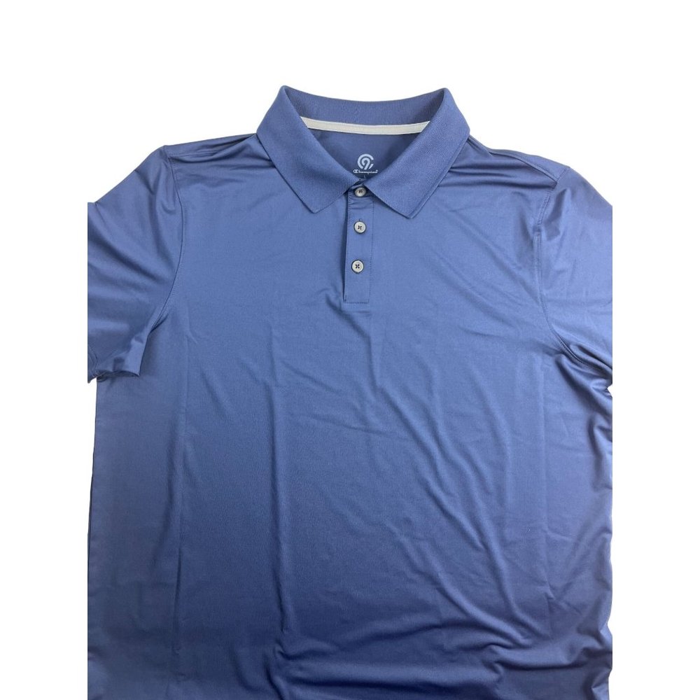 Champion Men's Short Sleeve Polo Shirt Size Large Navy Blue